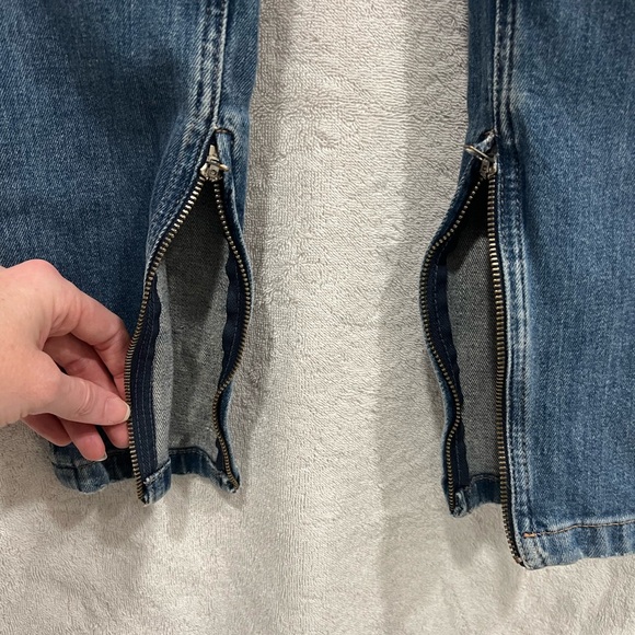 TomWood -TOM WOOD WOMEN’s Distressed Patch Jeans European Jeans Oslo Norway - Picture 2 of 12